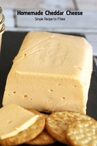 Homemade Cheddar Cheese Simple Recipe to Make: Cookbook Homemade