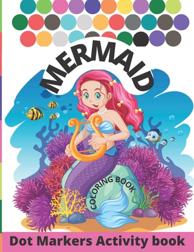 Mermaid Coloring Book For Kids Ages 4-8 (US Edition) (HappyNow Publishing Coloring Books)