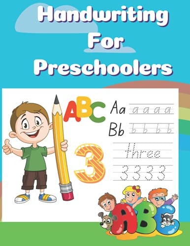 Handwriting for Preschoolers Alphabets Handwriting/trace Lines/practice Writing/practice Numbers for Pre K /kindergarten/counting, Coloring Animals