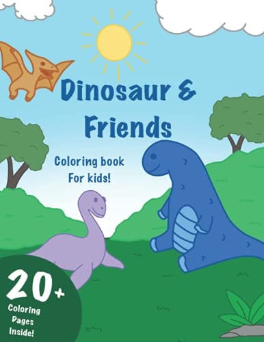 Dinosaur and Friends Coloring Book