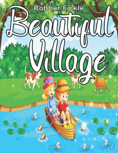 Beautiful Village An Adult Coloring Book.