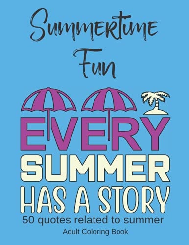 Summertime Fun, Adult Coloring Book