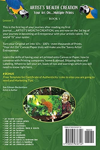 Artist's Wealth Creation Your Art on Multiple Prints