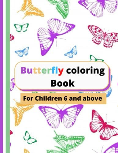 Butterfly Coloring Book For Children 6 and Above