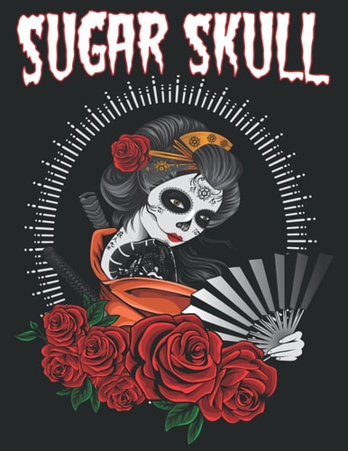 Sugar Skull Día de Los Muertos Adult Coloring Book Stress Relief