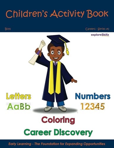 Children's Activity Book - Boys Individual 1 Early Childhood Learning Activity Books for Boys