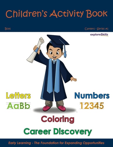 Children's Activity Book - Boys Individual 2 Early Childhood Learning Activity Books for Boys