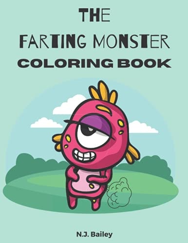 The Farting Monster Coloring Book Awesome Farting Monster Coloring Book