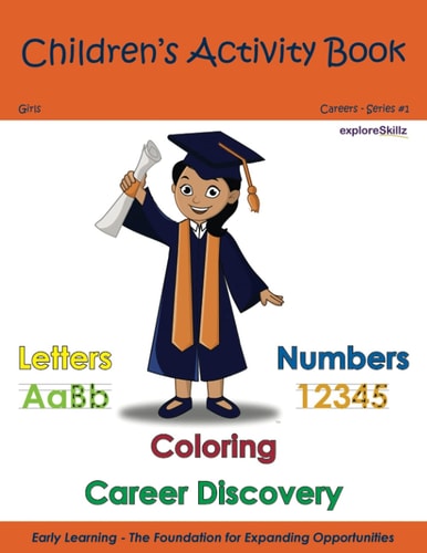 Children's Activity Book - Girls Individual 2 Early Childhood Learning Activity Books for Girls