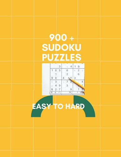900+ Sudoku Puzzles Easy to Hard Sudoku Variety Collection Puzzle Book for Fun with Answers