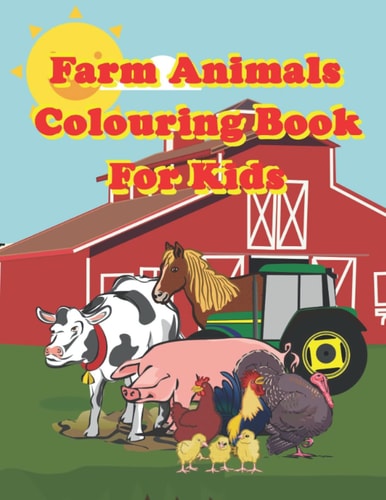 Farm Animals Coloring Book for Kids