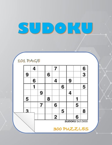 Sudoku Book Sudoku Puzzle for Adults, 300 Puzzle (size 8.5*11 102 Page)