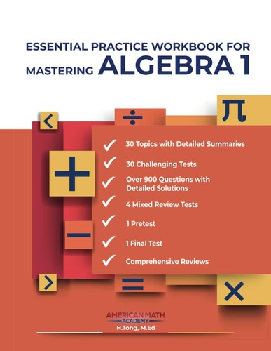 Essential Practice Workbook for Mastering Algebra 1