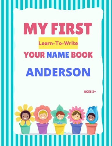 My First Learn-To-Write Your Name Book Anderson