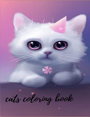 Cat Coloring Book With Suitable Dimensions(8.5"x11"), 75 Page of Cute Cats.