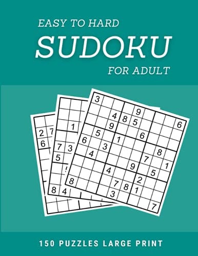 Easy To Hard Sudoku for Adult Large Print Sudoku Puzzle with Solutions
