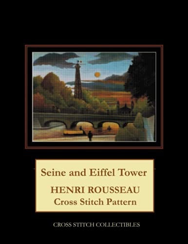 Seine and Eiffel Tower Henri Rousseau Cross Stitch Pattern