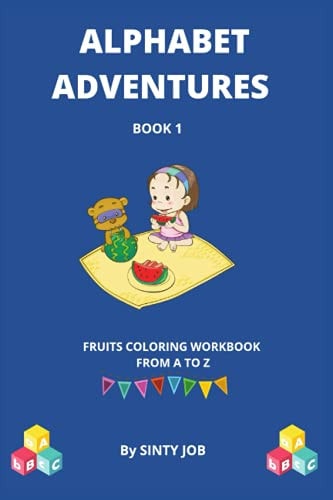 Alphabet Adventures Fruits Coloring Workbook from A to Z