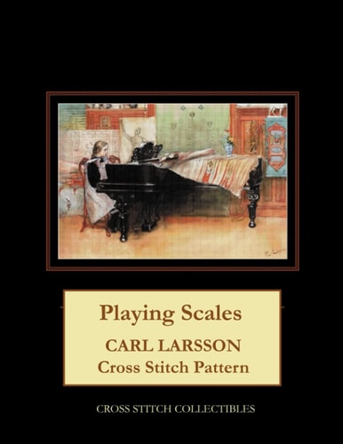 PLAYING SCALES Carl Larsson Cross Stitch Pattern