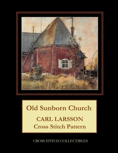 Old Sunborn Church Carl Larsson Cross Stitch Pattern
