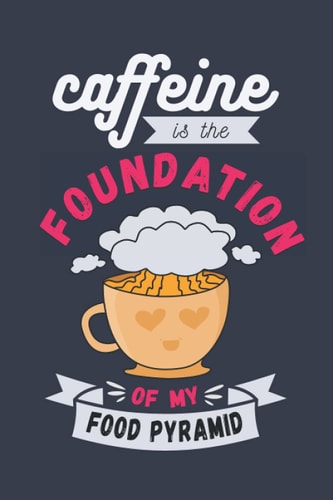 Caffeine is the Foundation of My Food Pyramid 2022 Monthly & Weekly Dated Planner for Coffee Loving Dad Mom Friends Coworkers