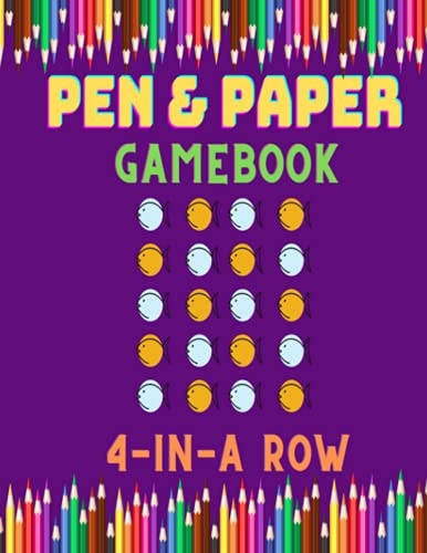 Pen and Paper Gamebook Connect 4 Game