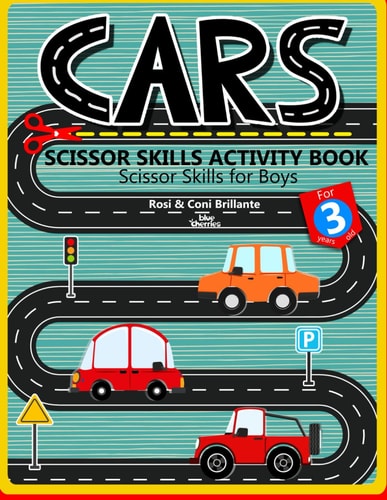 Cars Scissor Skills Activity Book Scissor Skills for Boys For 3 Years Old