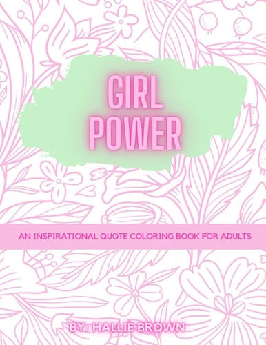 Girl Power Adult Coloring Book