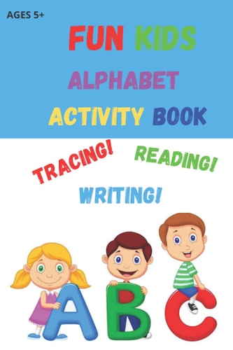 Fun Kids Alphabet Activity Book Tracing Letters A-Z