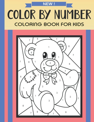 Color By Number Coloring Book For Kids Christmas, Halloween, Easter, Sea Life, Animals, Butterfly, and Much More!