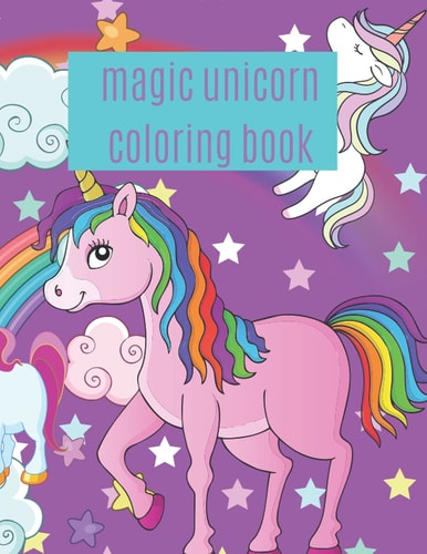Magic Unicorn Coloring Book