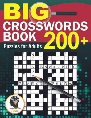 Big Crosswords Book 200+ Puzzles for Adults