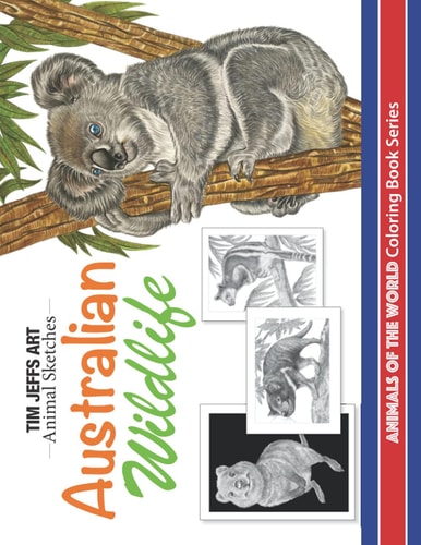 Australian Wildlife Animals Of The World Coloring Book