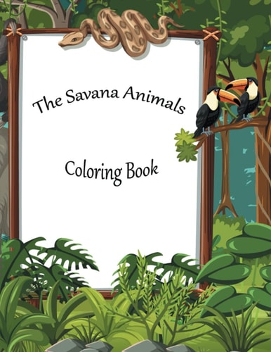 Animals of Africa Coloring Book