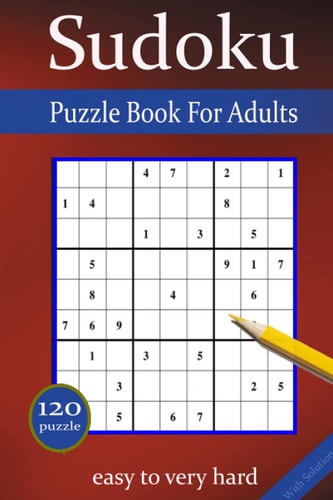 Puzzle Book For Adults Sudoku Puzzle for Adultes