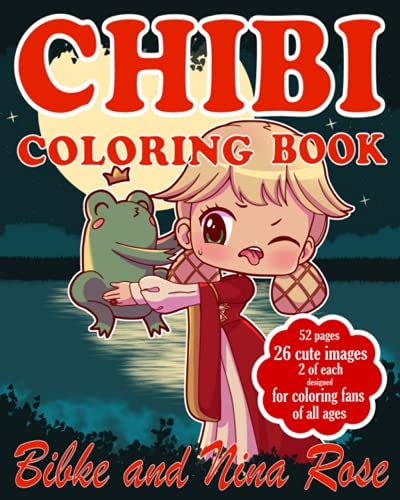 Chibi Coloring Book Kawaii Fairy Tale Characters