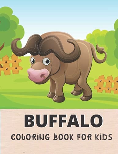 Buffalo Coloring Book For Kids Awesome Buffalo 30 Design Coloring Book for All Kids.