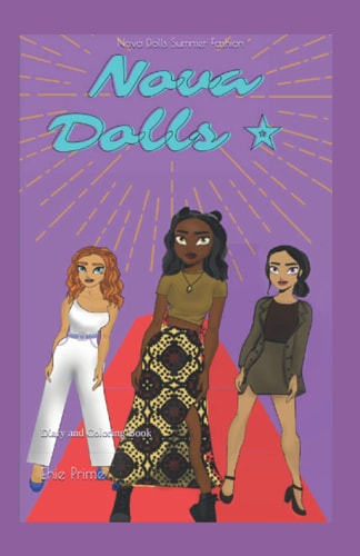 Nova Dolls Summer Fashion Diary and Coloring Book