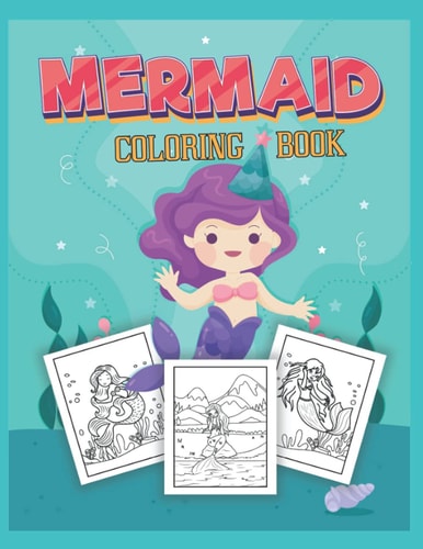 Mermaid Coloring Book Mermaid Coloring Book For Kids