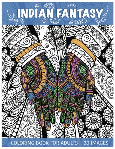 Indian Fantasy Coloring Book for Adults