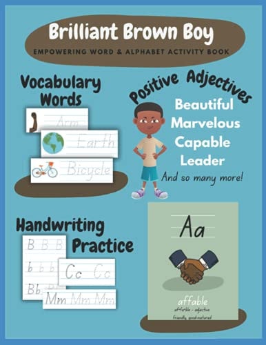 Brilliant Brown Boy - Empowering Word and Alphabet Activity Book