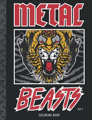 Metal Beasts Coloring Book