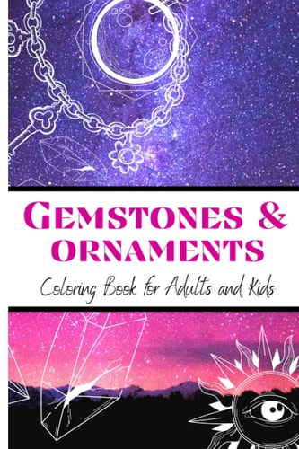 Gemstones & Ornaments Coloring Book