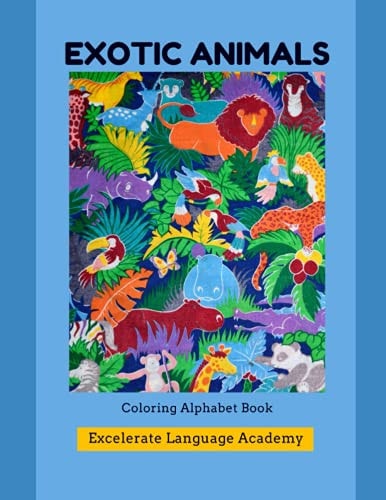 Exotic Animals Coloring & Print Book