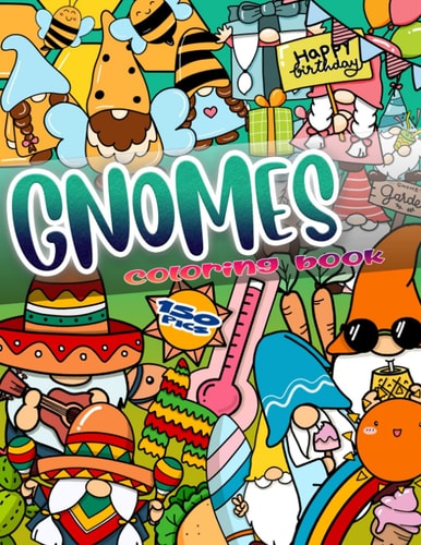 Gnomes Coloring Book Fun and Relax High Quality Coloring Pages for Kids