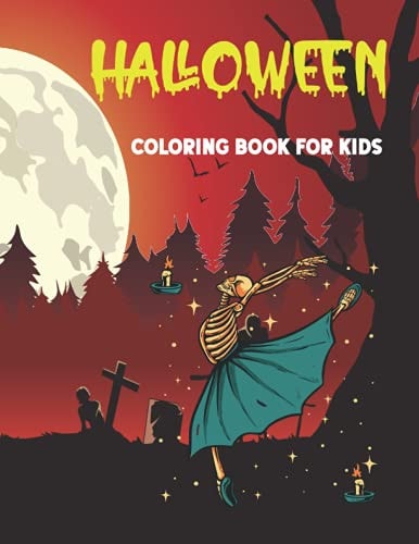 Halloween Coloring Book For Kids Happy Halloween, Stress Relieving And Relaxing Kids, Awesome Halloween Coloring Pages For Stress Relief