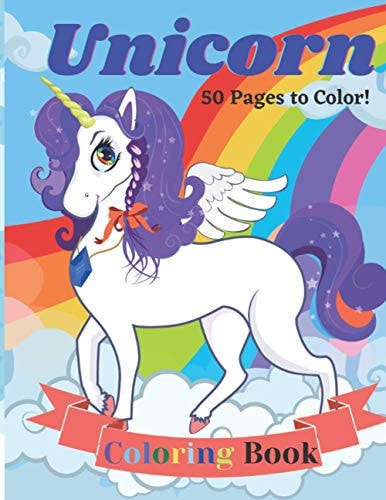 Unicorn Coloring Book 50 Pages to Color