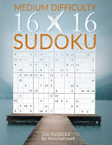 16 X 16 Sudoku Puzzle Book 2 - Normal 250 Medium Skill Level 16X16 Sudoku Puzzles. Two Puzzles Each Page. Solutions at the Back of the Book.