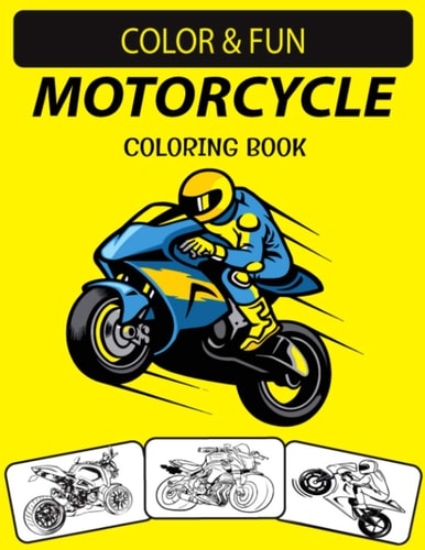 Motorcycle Coloring Book New & Expanded Edition Unique Designs Motorcycle Coloring Book for Adults