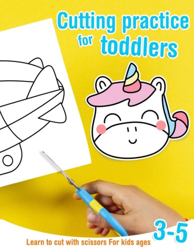 Cutting Practice for Toddlers - Learn to Cut with Scissors - For Kids Ages 3-5 Cutting Activity Book for Preschoolers